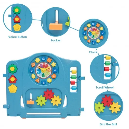 16 Panel Activity Center Baby Playpen with Gate