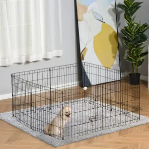 24" 8 Panel Foldable Metal Pet Playpen