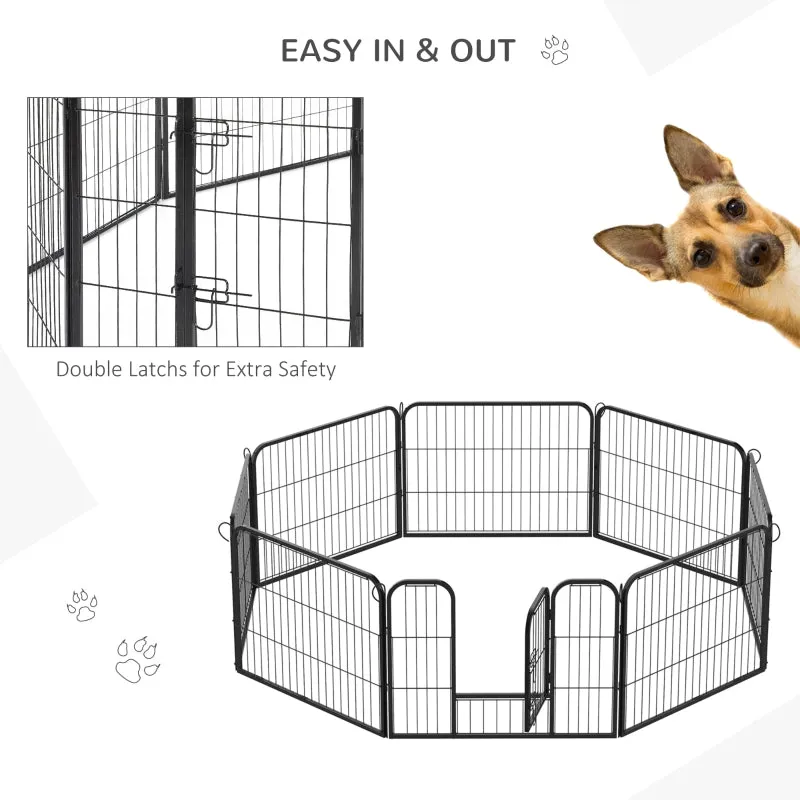 24" 8 Panel Metal Pet Playpen