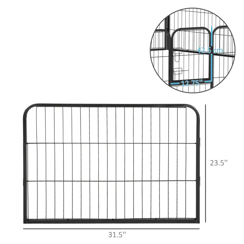 24" 8 Panel Metal Pet Playpen