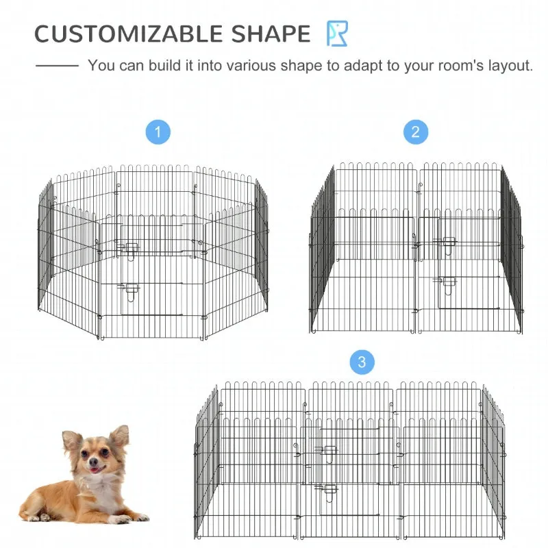 30" 8-Panel Metal Pet Playpen