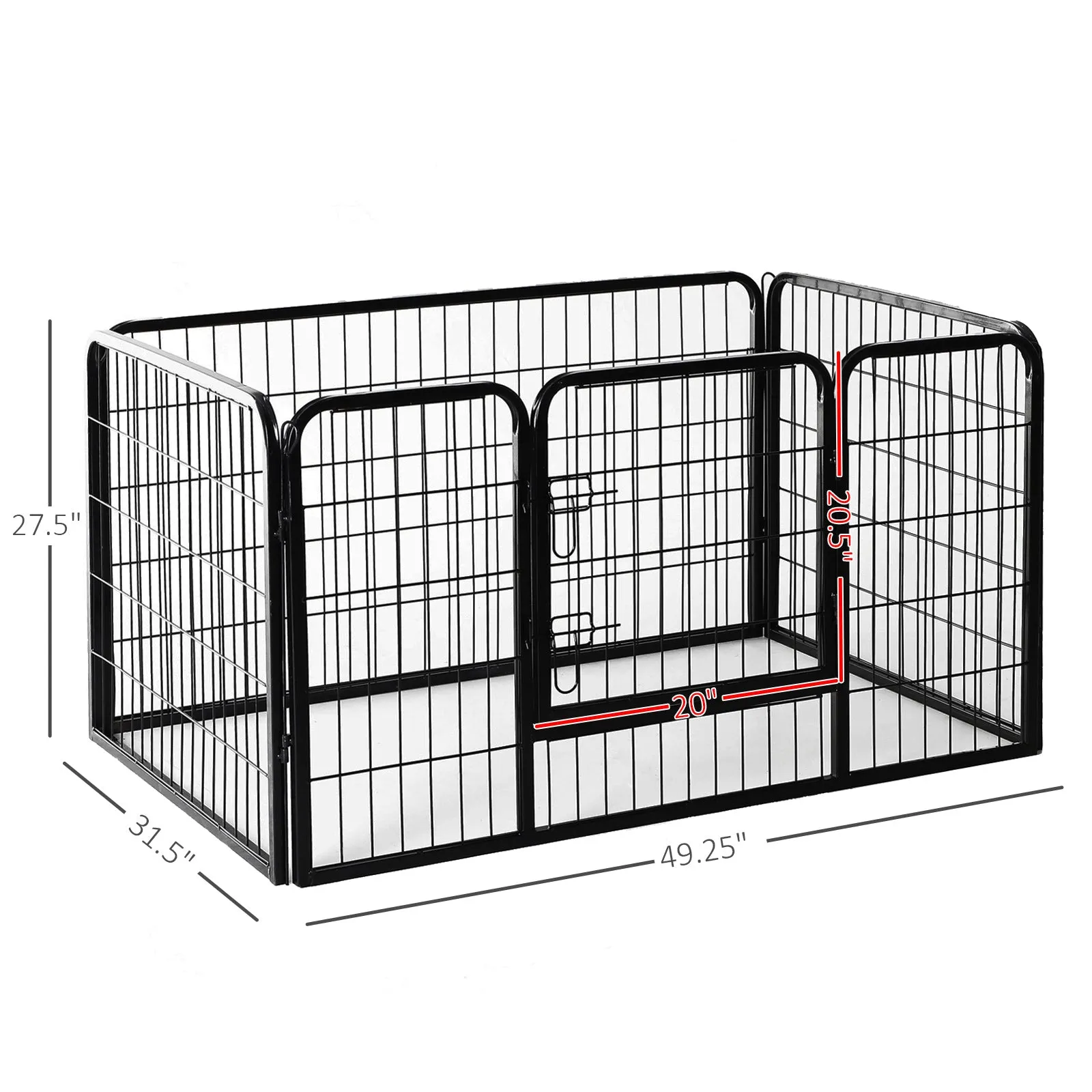 49" 8 Panel Metal Pet Playpen