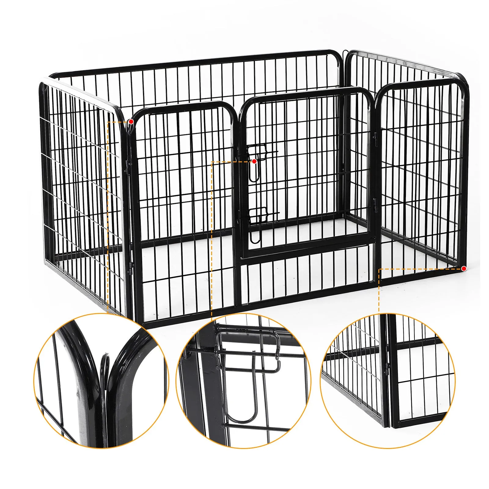 49" 8 Panel Metal Pet Playpen