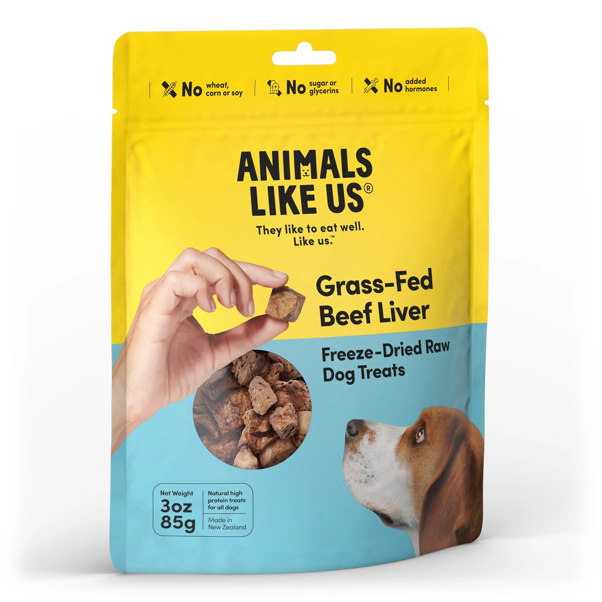 Animals Like Us Grass-Fed Beef Liver Freeze Dried Dog Treats 85g