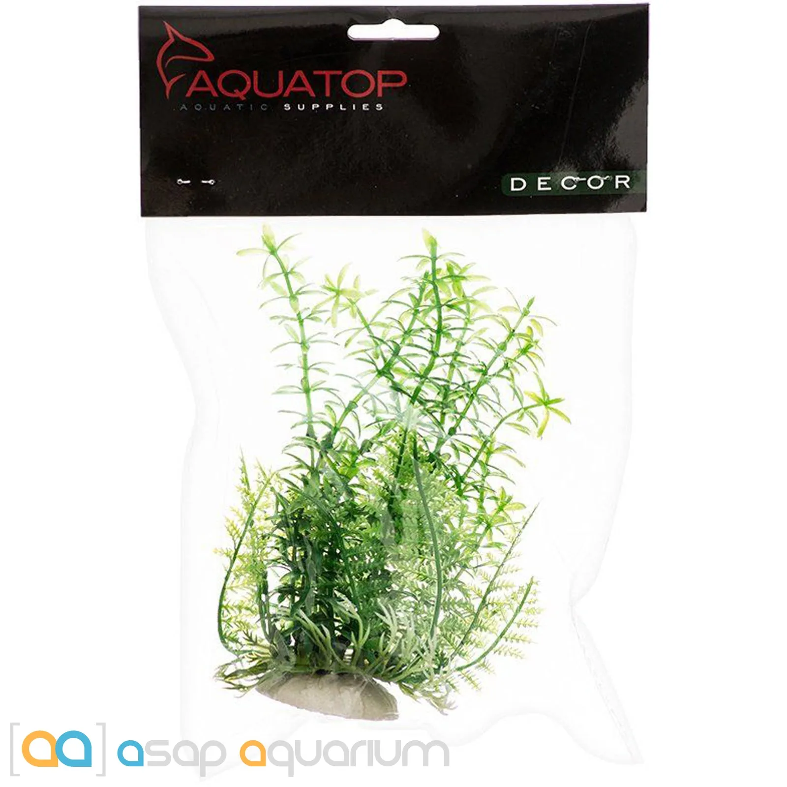 Aquatop Anacharis Aquarium Plant Green 6" High with Weighted Base