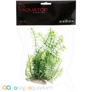 Aquatop Anacharis Aquarium Plant Green 9" High with Weighted Base