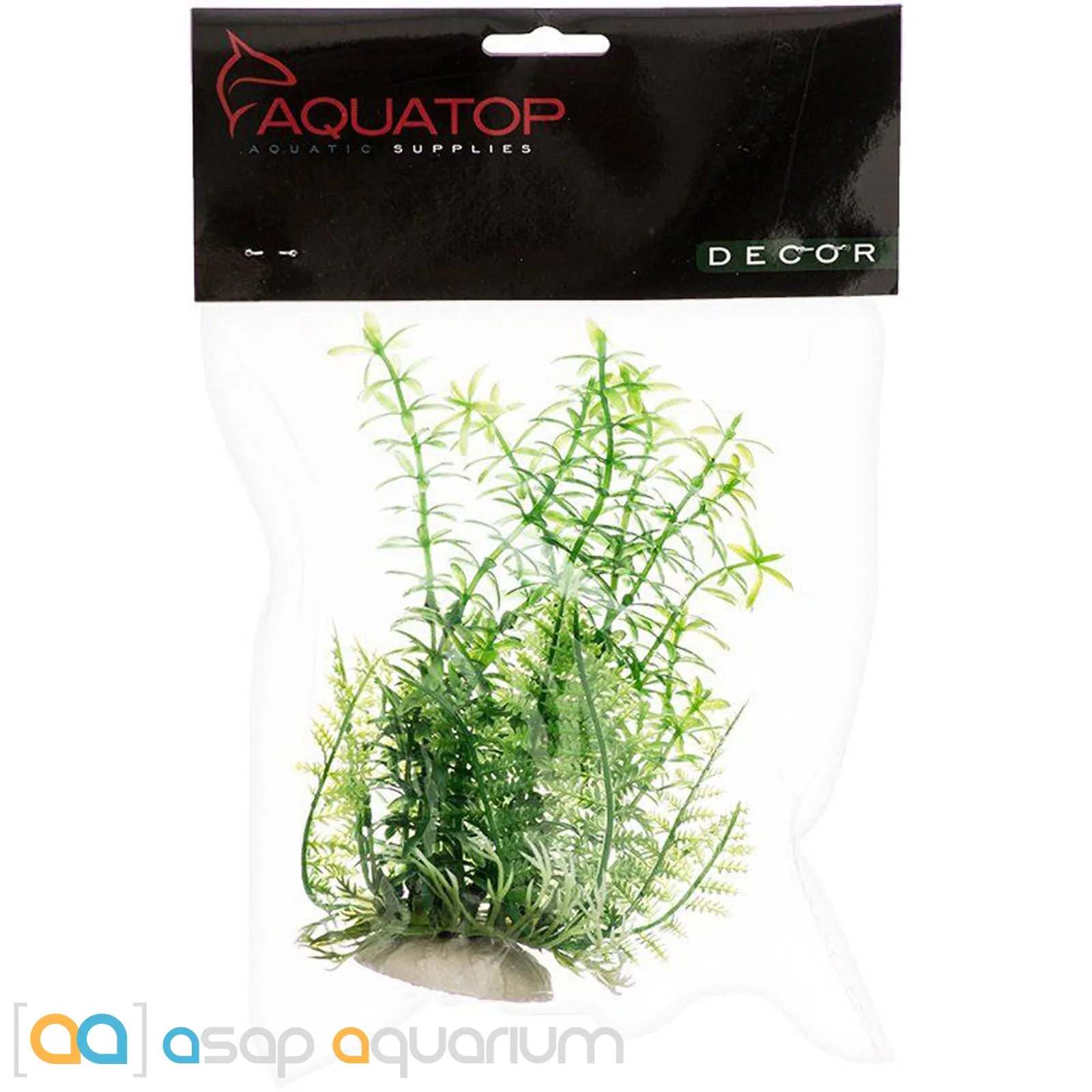 Aquatop Anacharis Aquarium Plant Green 9" High with Weighted Base