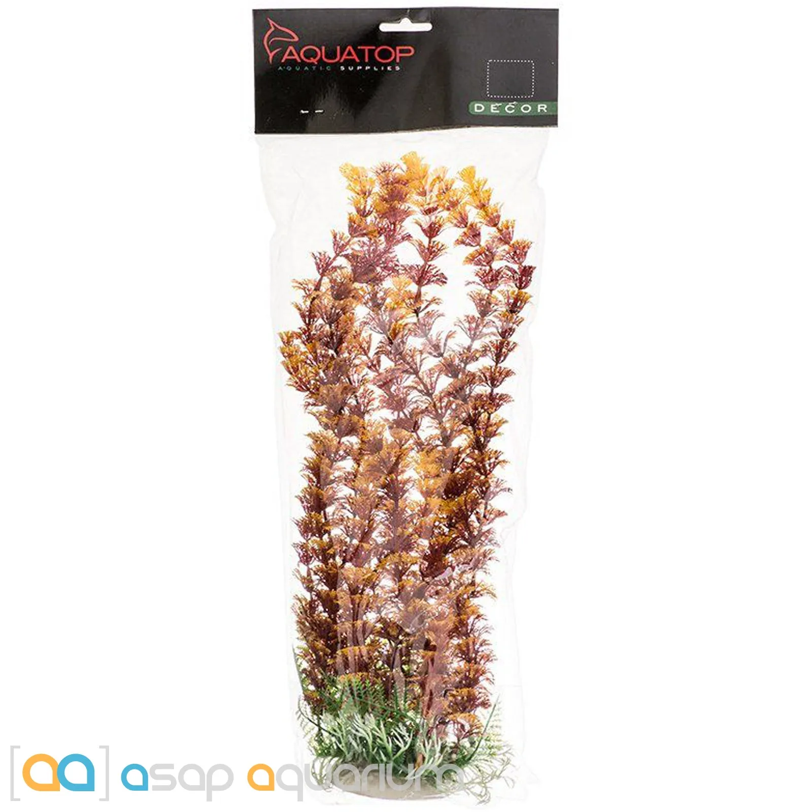 Aquatop Fire Cabomba Aquarium Plant 12" High with Weighted Base