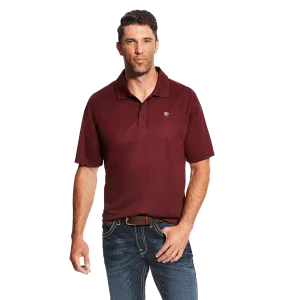 Ariat Men's Maroon Tek Polo Shirt