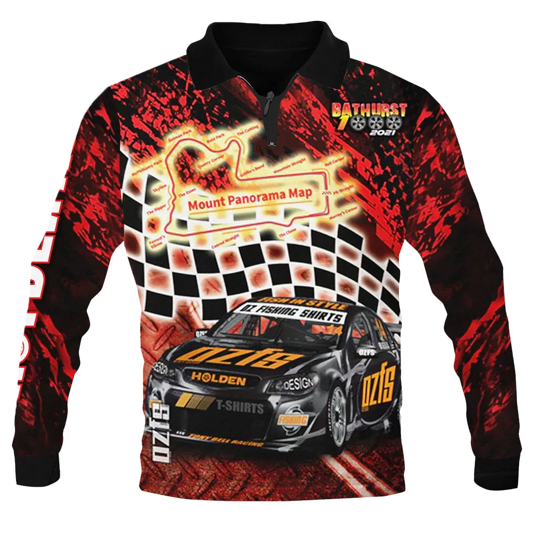 Bathurst V8 Holden Fishing Shirt - Quick Dry & UV Rated