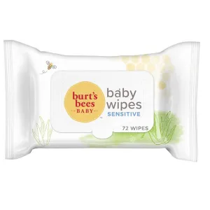 Burt's Bees Baby Wipes, Chlorine Free, 72 Count