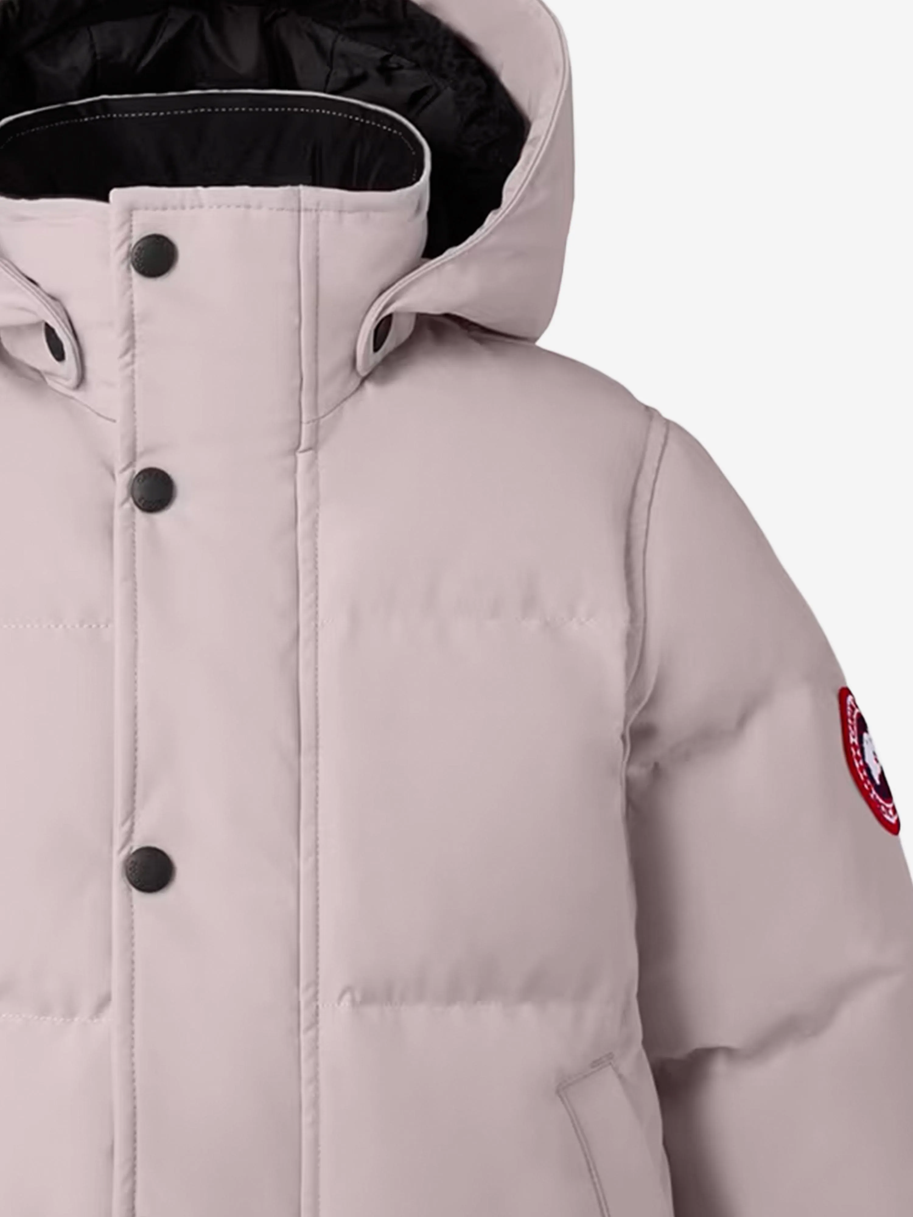 Canada Goose Girls Down Padded Snowy Owl Parka Jacket in Pink