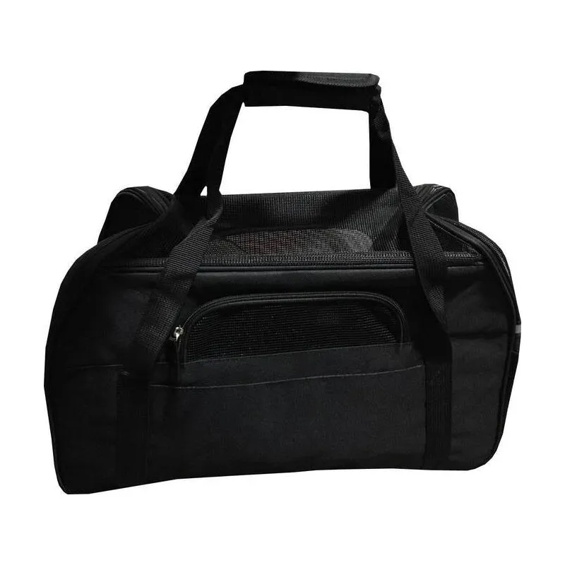 Carrier Oxford Bag Black 48cm x 25cm x 33cm