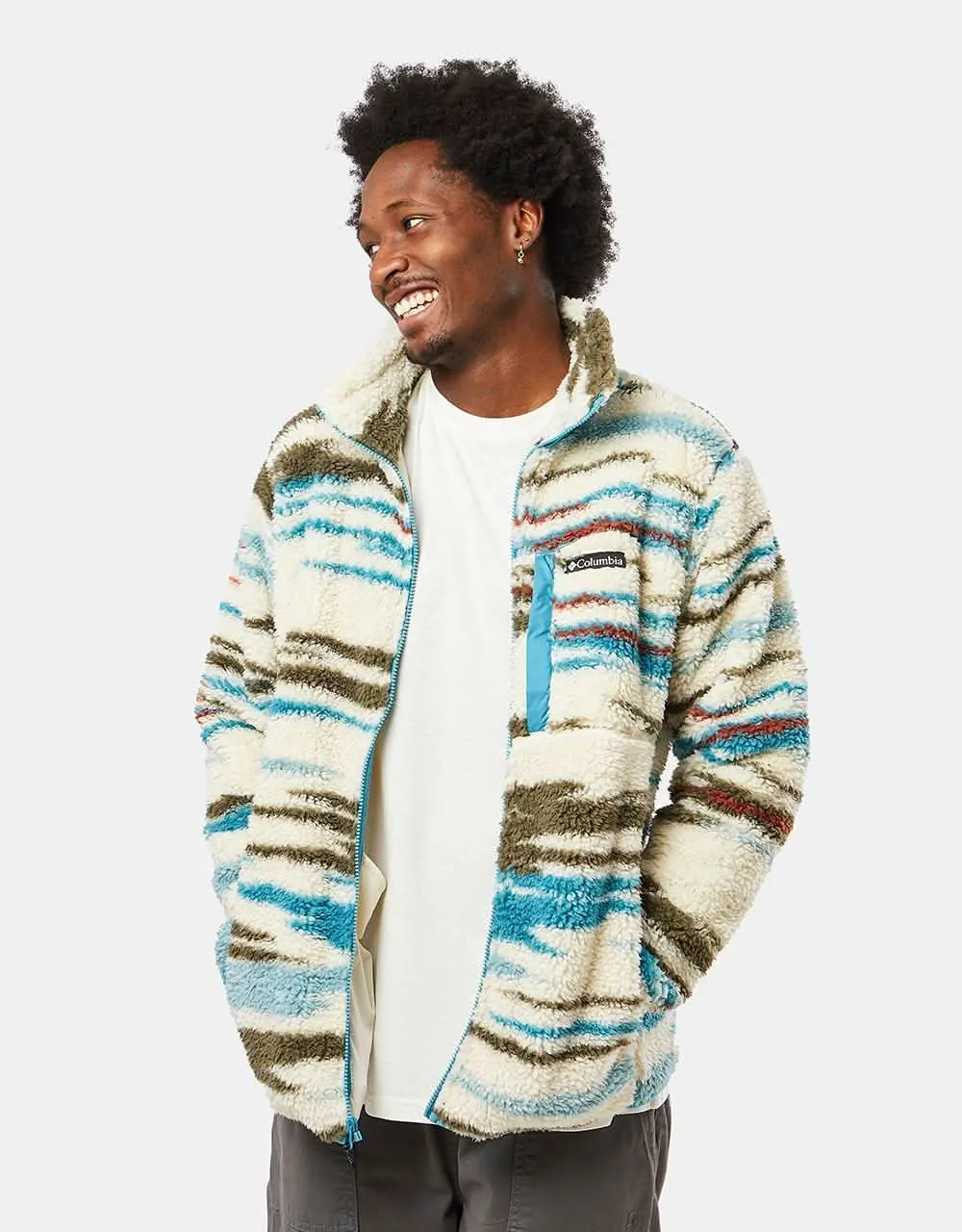 Columbia Winter Pass™ Print Full Zip Fleece - Chalk Skyscape Print