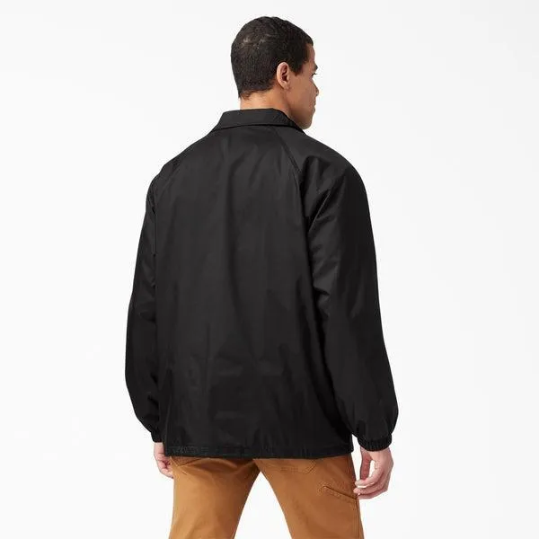 Dickies Classic Snap Front Coach's Jacket Black