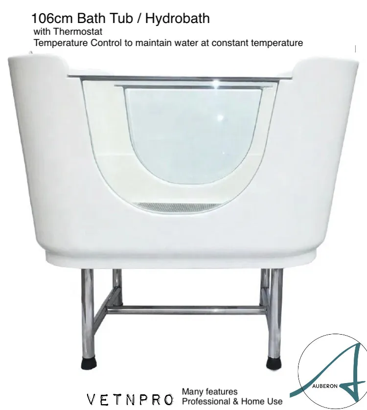 Dog Bath Tub 106cm Ozone Hydrotherapy Spa HydroBath Tub Thermostat Constant Temp Control •Pro/Home use