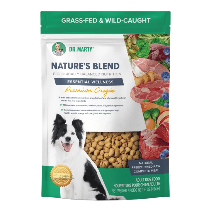 Dr. Marty Freeze Dried Nature's Blend Essential Wellness Premium Origin Dog Food