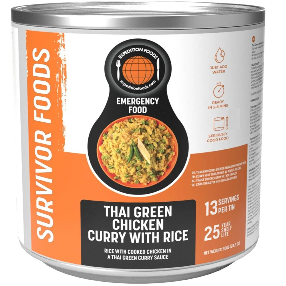 Expedition Foods Thai Green Chicken Curry with Rice (SURVIVOR FOODS RANGE)