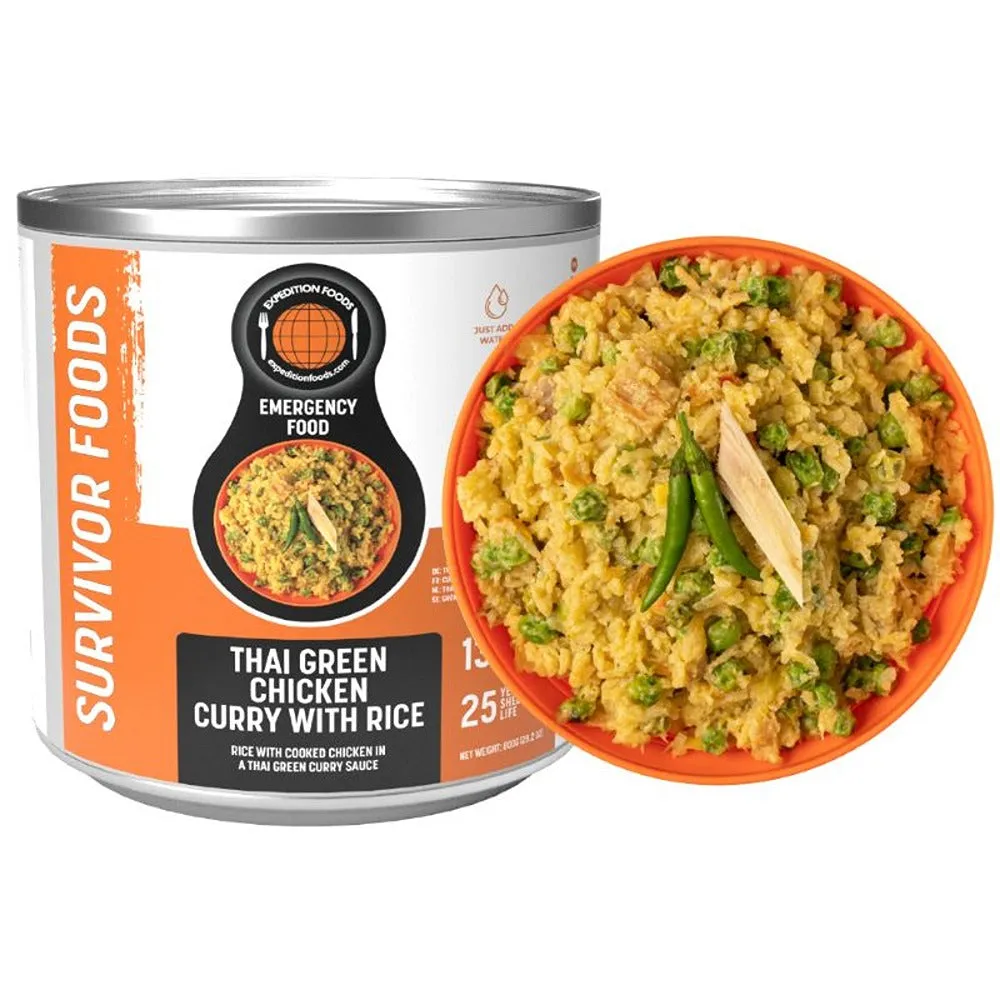 Expedition Foods Thai Green Chicken Curry with Rice (SURVIVOR FOODS RANGE)