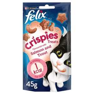 Felix Crispies Cat Treats – Salmon & Trout 45g