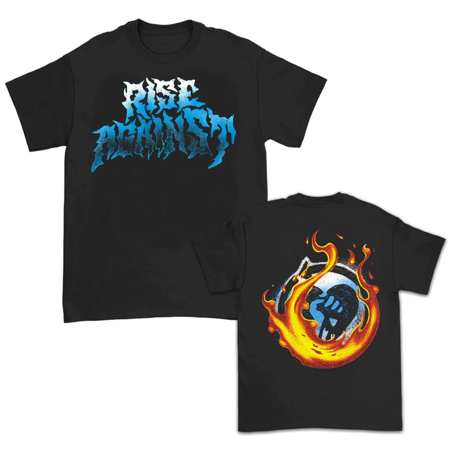 Flamed Heartfist T-Shirt (Black)