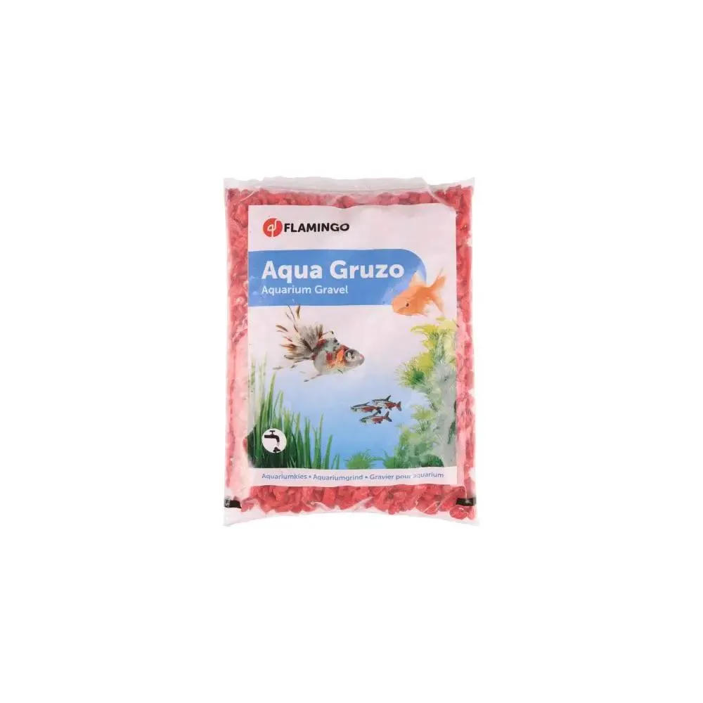 Flamingo Neon Red Aquarium Fish Gravel 1kg