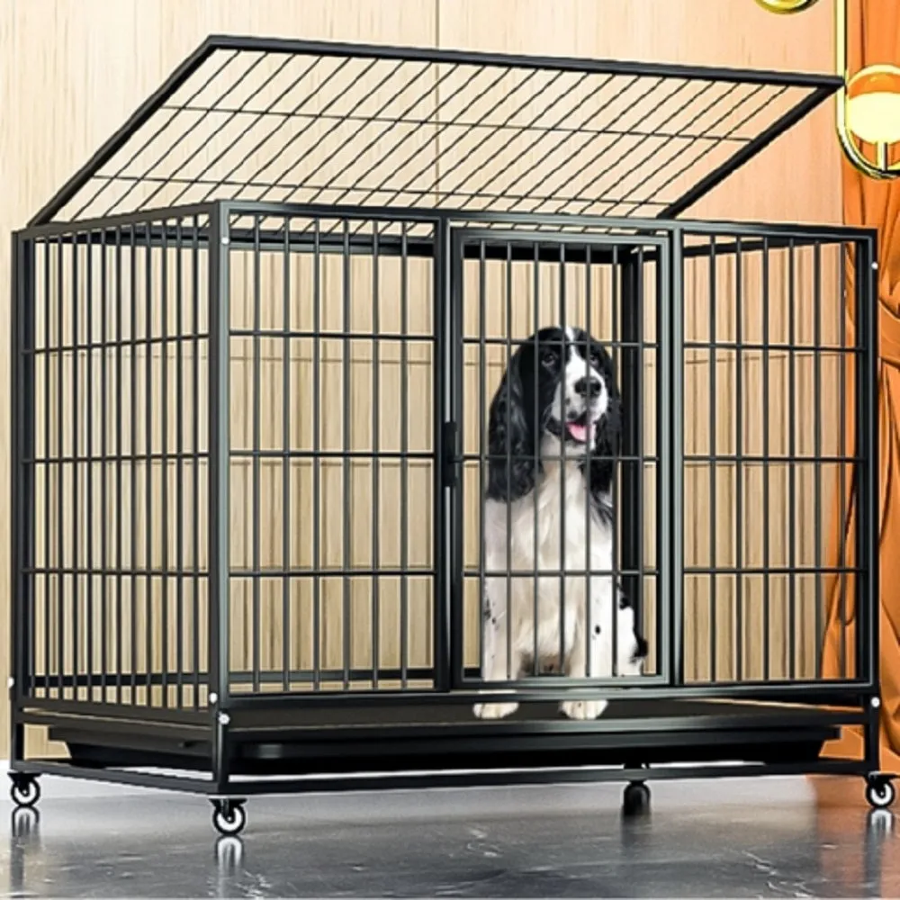 Floofi Dog Cage With Wheels 46" FI-PC-132-XD