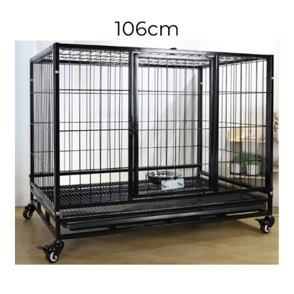 Floofi Dog Cage With Wheels 46" FI-PC-132-XD