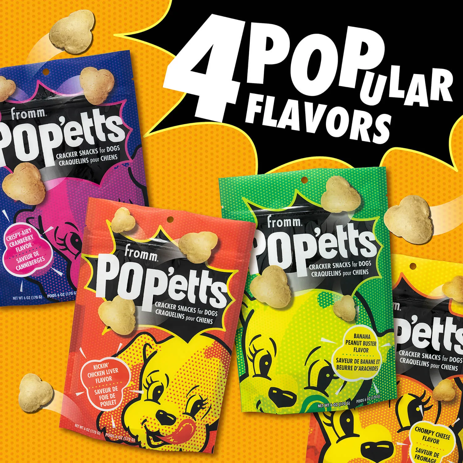 Fromm - Pop'etts - Chompy Cheese Cracker Snacks