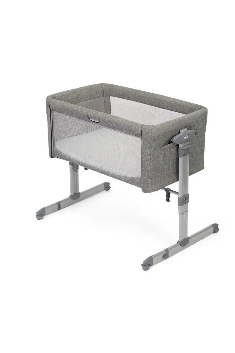 Joie Roomie Glide Baby Cot Foggy Grey - Playard For Ages 0-1 Years