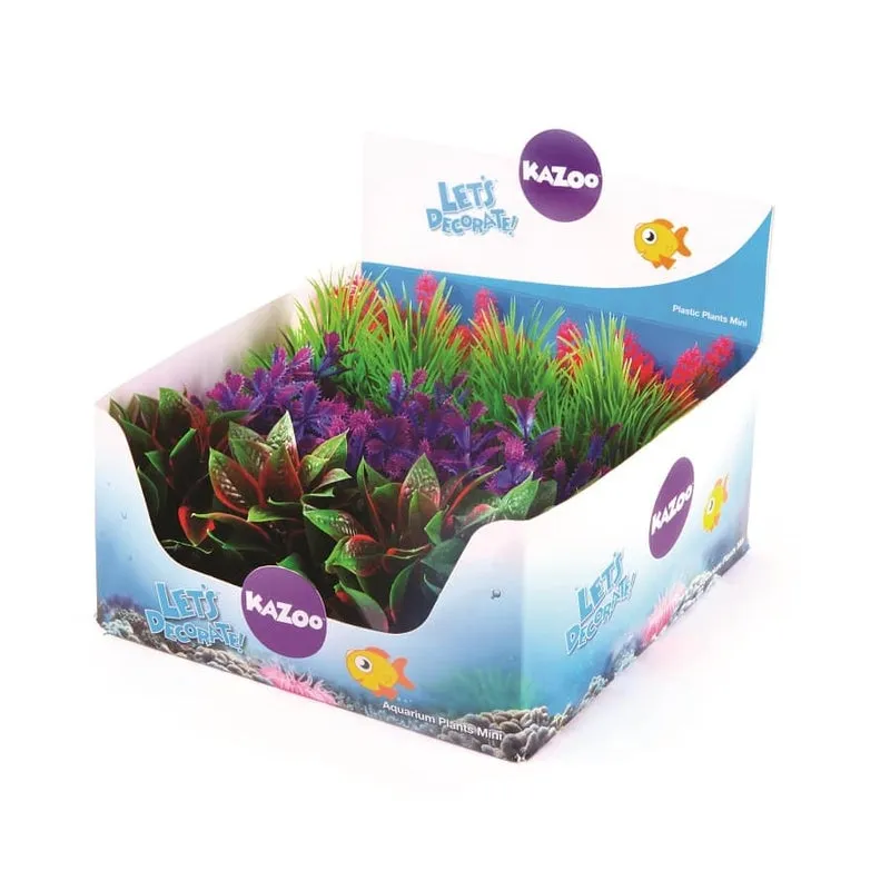 Kazoo Aquarium Artificial Plants Mini Assorted