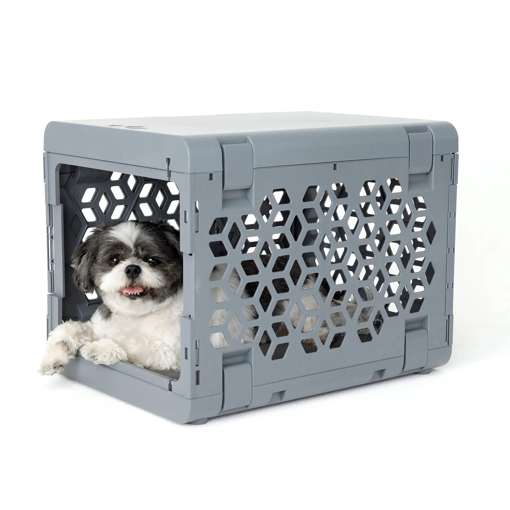 KindTail PAWD® Modern Collapsible Crate For Dogs & Cats (Grey)