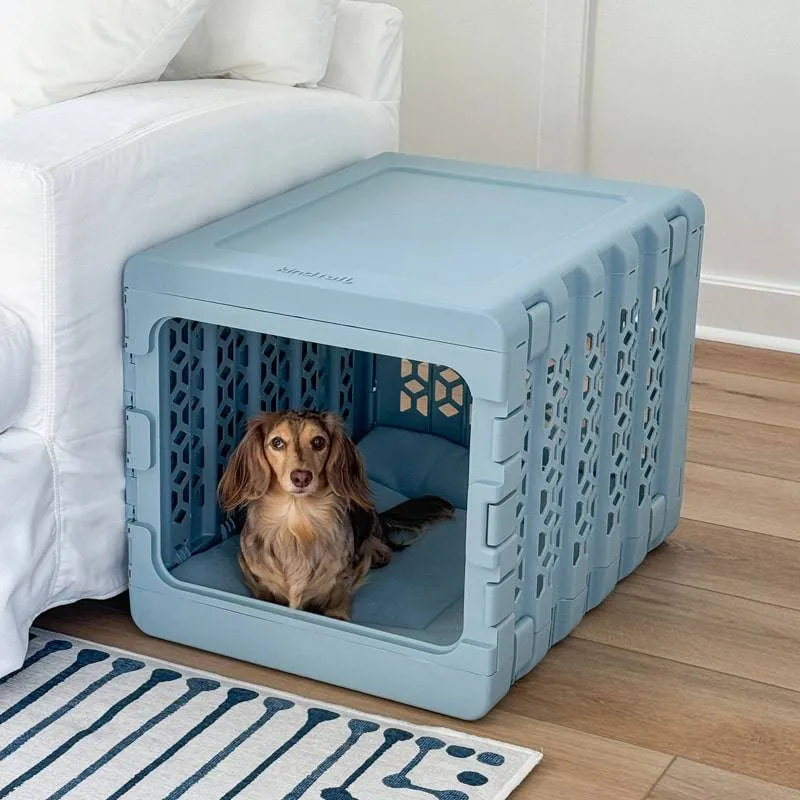 KindTail PAWD® Modern Collapsible Crate For Dogs & Cats (Sky Blue - Limited Edition)