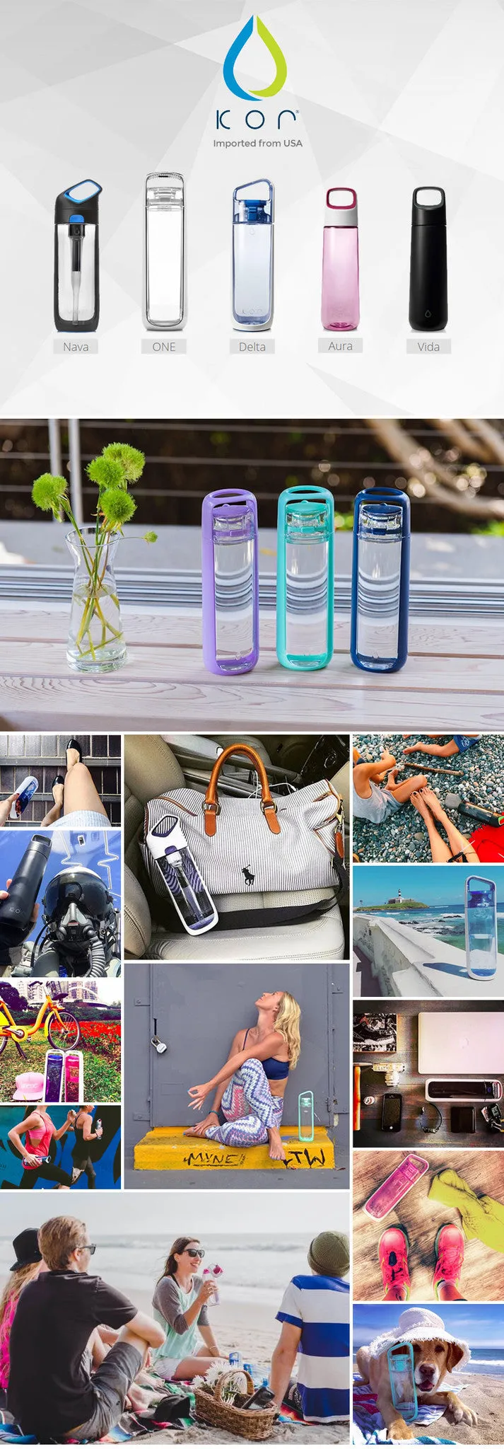 KOR Aura Water Bottle 500mL