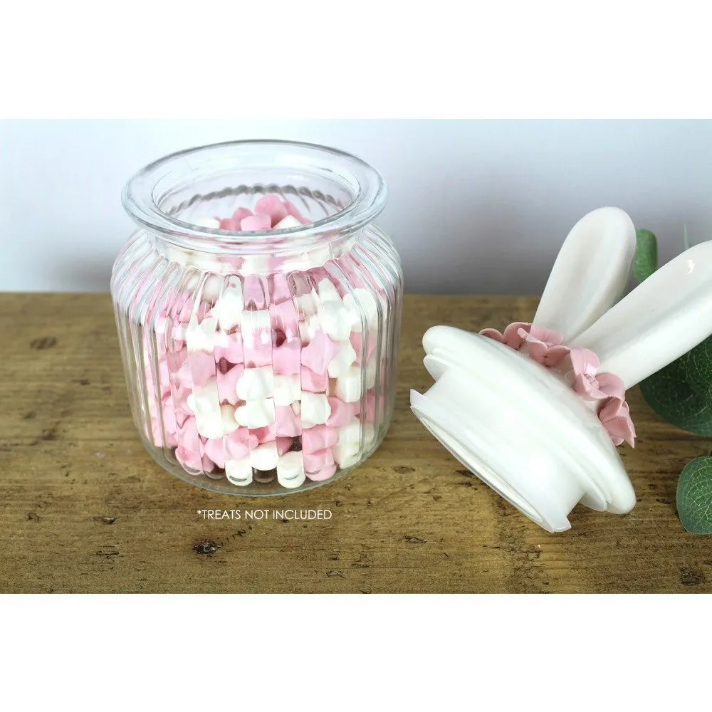 Langs 11cm White Bunny Ears Jar