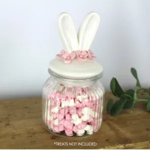 Langs 11cm White Bunny Ears Jar