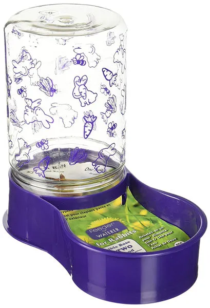 LIXIT - Reversible Base Feeder & Fountain for Rabbits - 48 oz.