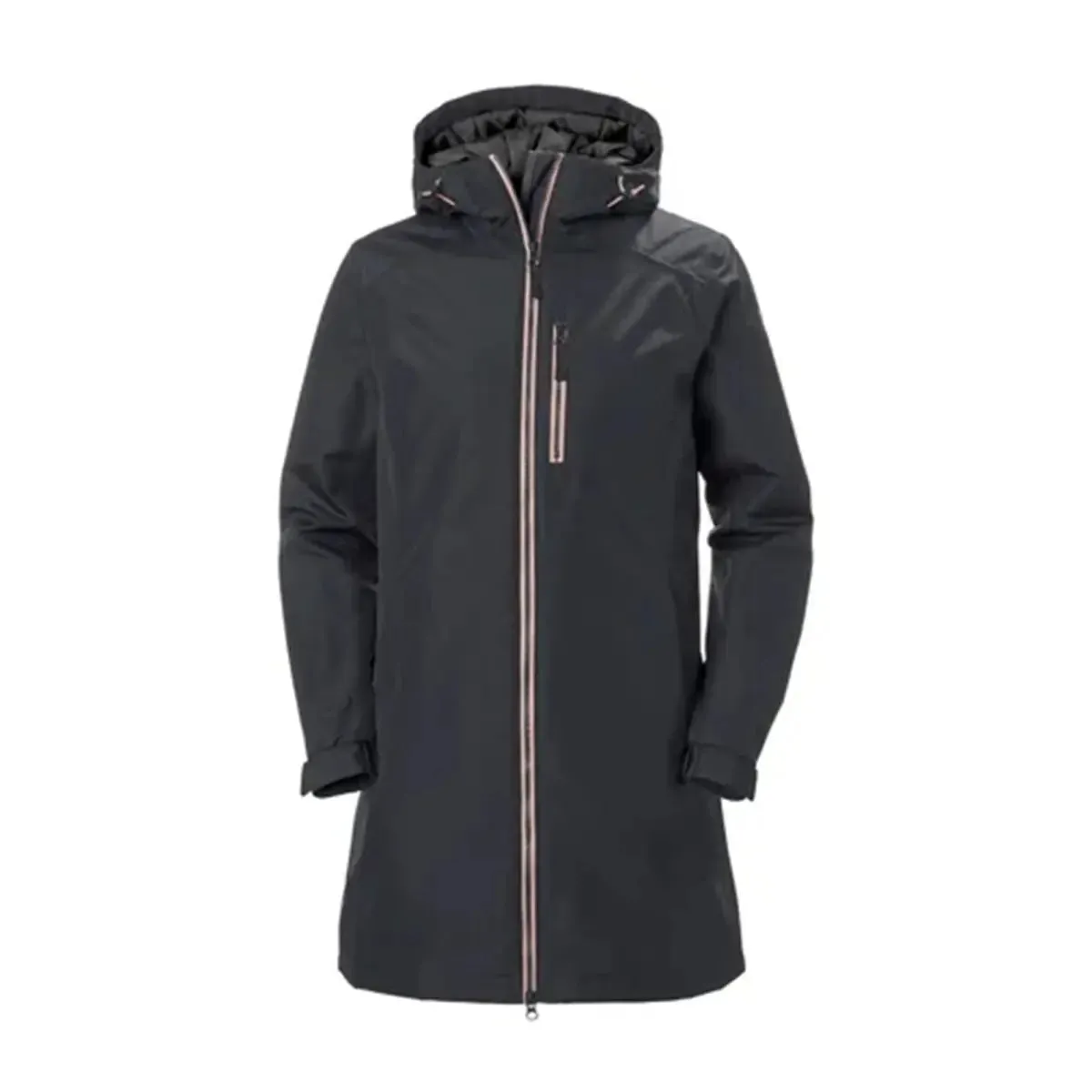 Long Belfast Winter Jacket - Ebony