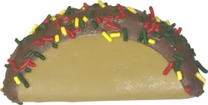 Molasses Taco Delights: Hand-Decorated, Wheat, Corn, and Soy-Free Designer Dog Treats