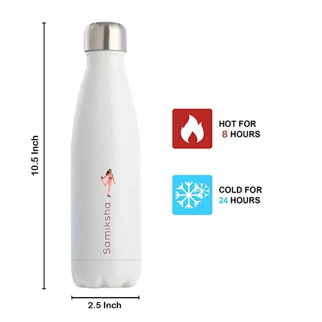 Name Printed Water Bottles - Insulated Stainless Steel Water Bottle