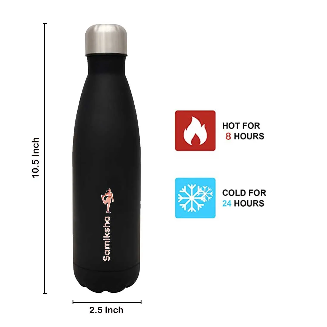 Name Printed Water Bottles - Insulated Stainless Steel Water Bottle