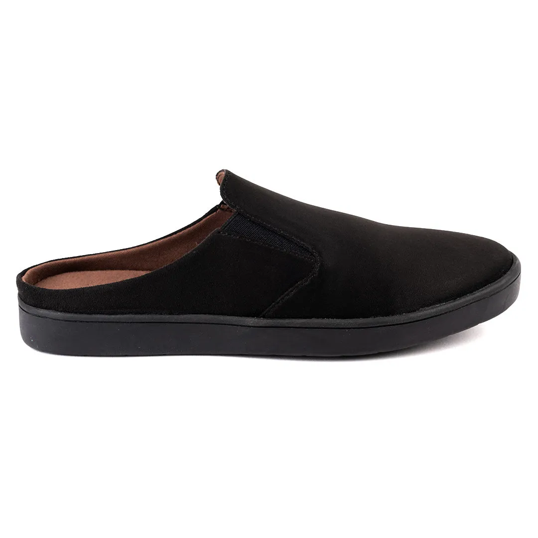 Nest Mules Vegan Suede Black Women Slip-ons Thrift Edit