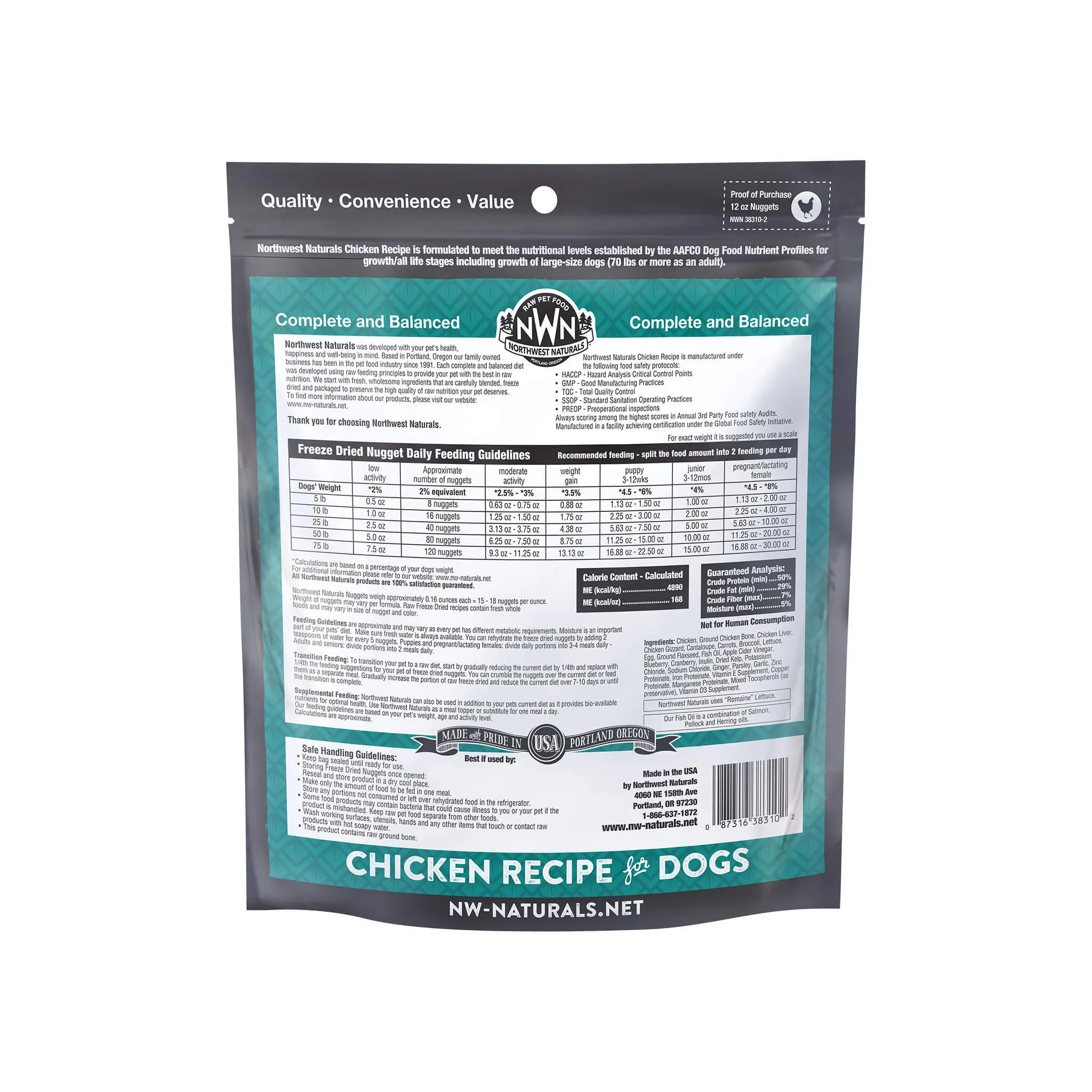 Northwest Naturals Freeze Dried Raw Diet Dog Food