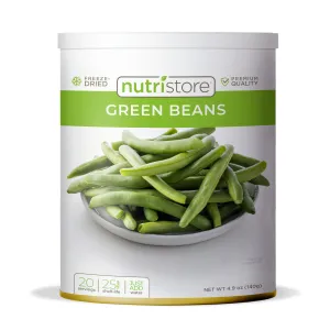 Nutristore Freeze-Dried Green Beans - 20 Servings #10 Can