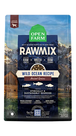 Open Farm RawMix Dog Food: Wild Ocean Recipe w/ Ancient Grains