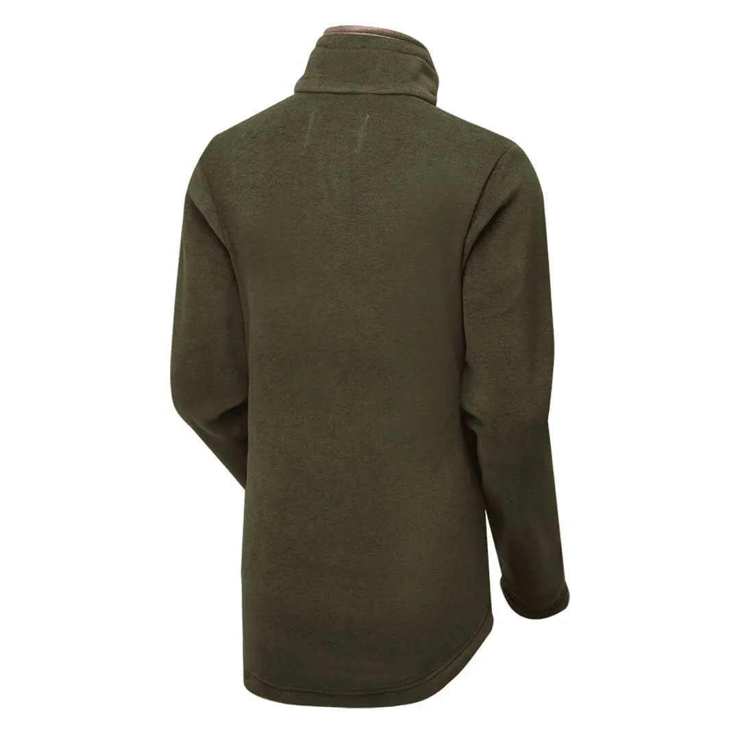 Oxford Fleece Ladies Jacket - Green Melange by Shooterking