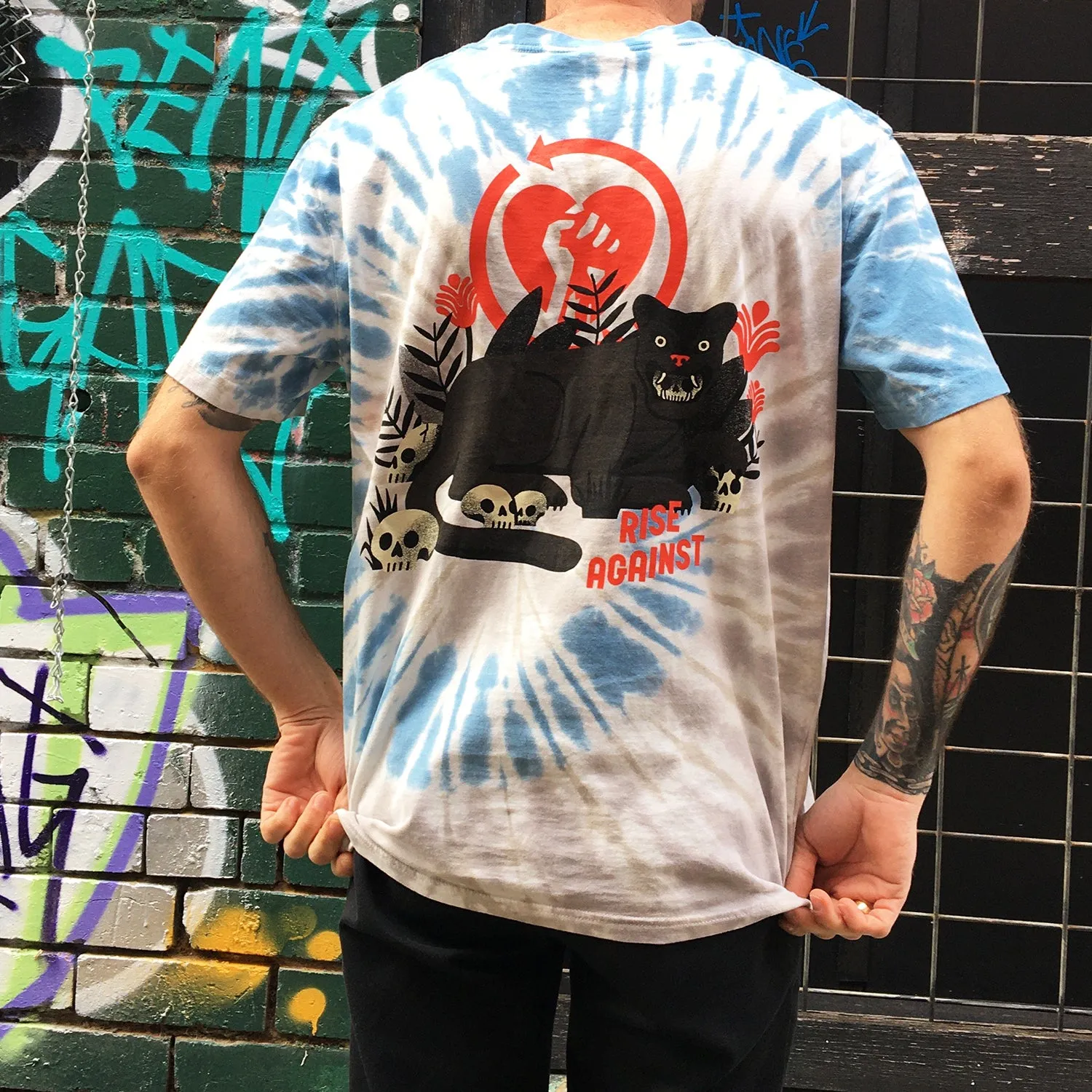 Panther Tie-Dye T-Shirt (Oasis Spiral Dye)