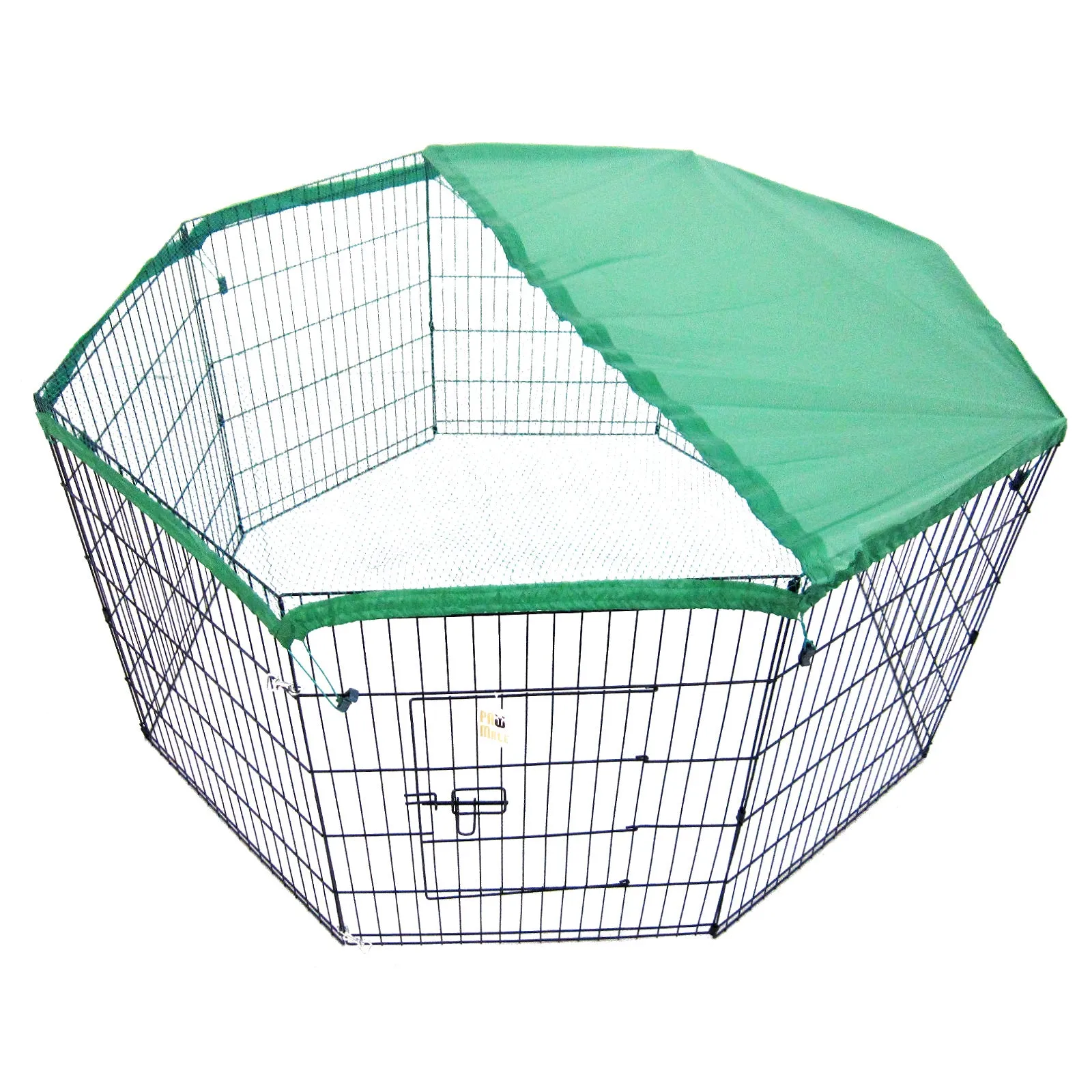 Paw Mate Green Net Cover for Pet Playpen 24in Dog Exercise Enclosure Fence Cage