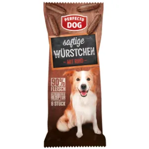 Perfecto Dog Saftige Würstchen mit Rind 60g