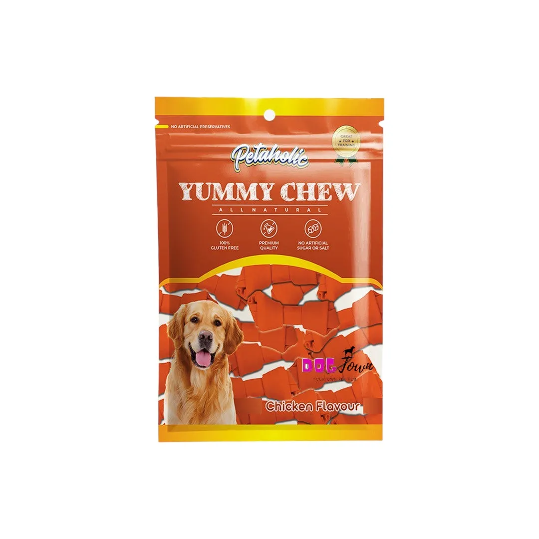 Petaholic Yummy Chew Treats Chicken Flavoured Knotted Treats